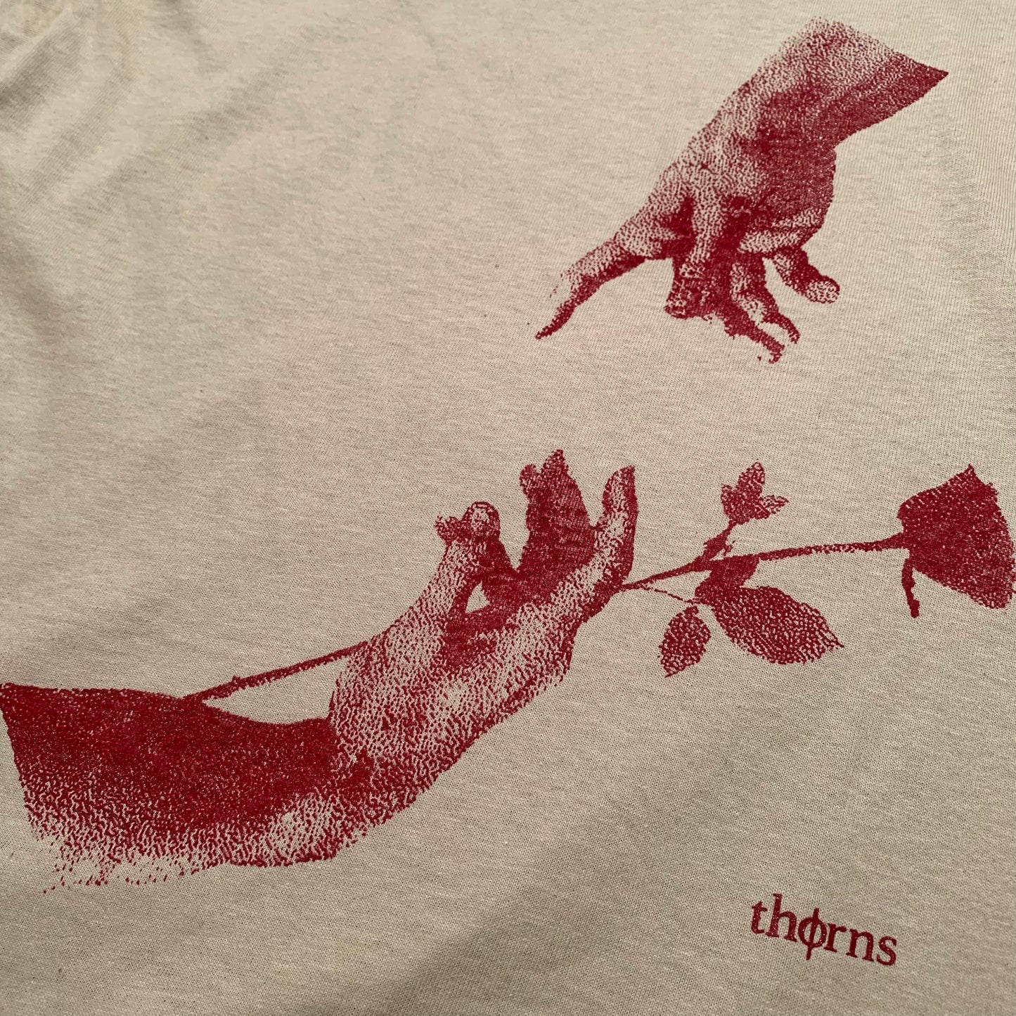 Reaching Arms Beige Heavyweight Tee